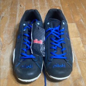 Piloti Men’s Black Sneakers with Blue Accents - Casual Performance
